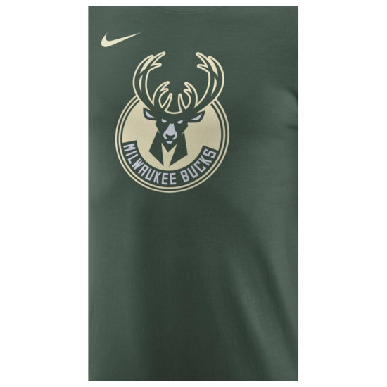 Nike Ανδρική κοντομάνικη μπλούζα Milwaukee Bucks NBA Essential Logo1 SS Tee